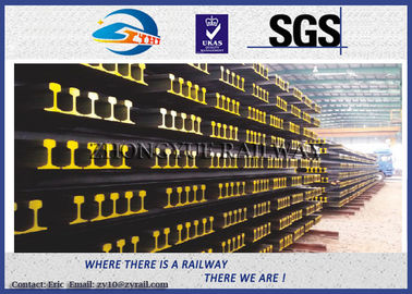 Customized 6m - 12m Overhead Crane Track / Steel Rail Track GB15KG GB22KG GB30KG