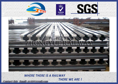 Customized 6m - 25m 700 / 900A / 1100 Railroad Steel Rail , UIC860 Standard