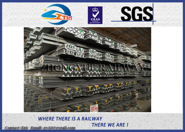 Customized 6m - 25m 700 / 900A / 1100 Railroad Steel Rail , UIC860 Standard