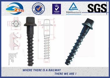 Ss8 Railway Spike Q235 Sleeper Screw Spike SGS standard ISO898-1