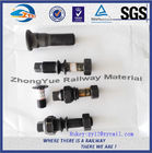 High Tensile Strength DHG Black Oxide Railway Bolt And Nuts Grade 8.8