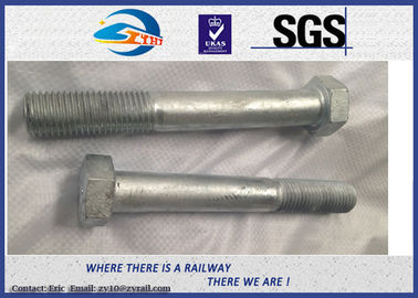 Railway High Strength Hex Bolts Grade 10.9 M24 With HDG Coating