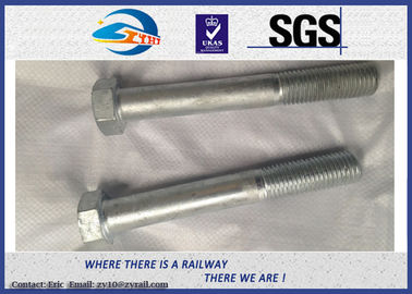 Railway High Strength Hex Bolts Grade 10.9 M24 With HDG Coating