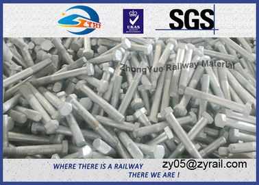 High Tensile Railway HEX Bolt DIN Stardard ASTM Standard Hot Dip Zinc Customize