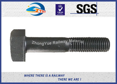 Square Railway Bolt DIN ASTM Standard HDG M20 M22 M24 M30 Steel Bolts And Nuts BS47-1