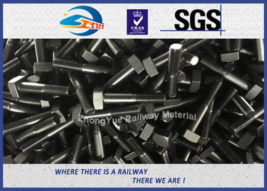 Square Railway Bolt DIN ASTM Standard HDG M20 M22 M24 M30 Steel Bolts And Nuts BS47-1