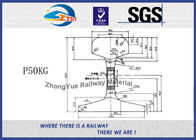 GB Standard P50KG GB50 Railway Steel Crane Rail According GB2585-2007 TUV