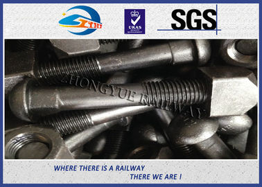 High Strength Black Oxide Railroad Track Bolt Fish Bolt For Rail Joints