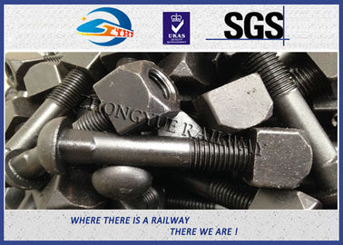 High Strength Black Oxide Railroad Track Bolt Fish Bolt For Rail Joints