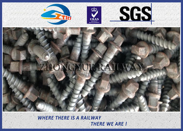 Oxide Black 4.6 Grade Railway Ss Series Sleeper Screw Spike With 35# Steel Material