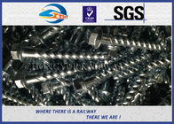Steel 35# Spiral Spike nails HDG coating  For Rail Fastening System