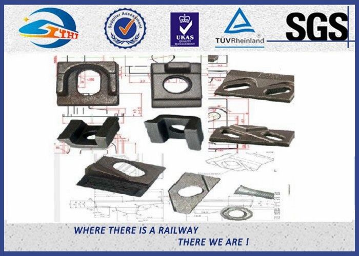 Sole Steel Plate Weldable Upper Clip With Rubber Nose , Plain Q235 Carbon Steel