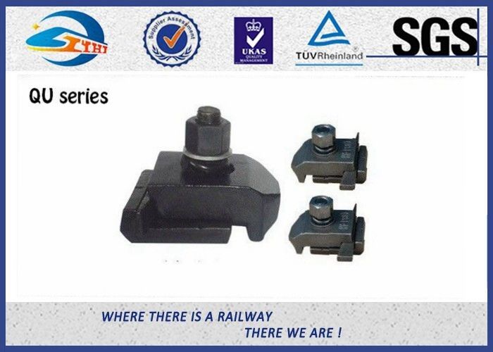 Plain Oiling Cast Iron Rail Clips , QU80 / 100 Crane Rail Clip