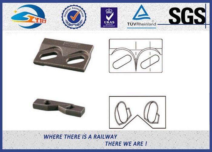 9220 Steel Plate Weldable Upper Rail Clip With Rubber Nose and Base Clip for Crane Rail A100 QU100