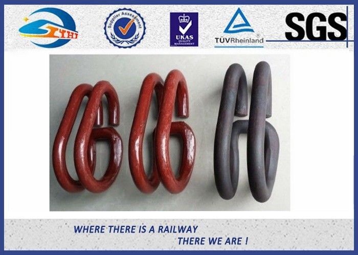 Deenik Elastic Rail Clips Track Clamp Oxide Black 60Si2Mn in Railway System