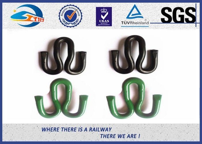 Railfasteners Fast clip And Guage Lock Clip , Elastic Rail Clips For W30 Rail