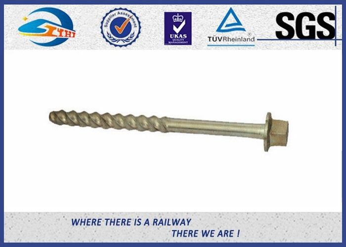 Railway Sleeper Fixing Stainless Steel Coach Screws ISO898-1 UIC864-1