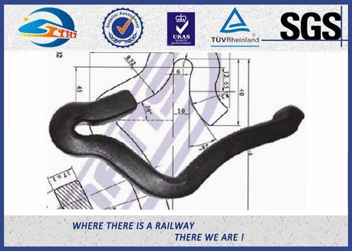 Plain Surface Heavy Duty 45# Steel Rail Anchor 8.8 Grade For Fixing Rail