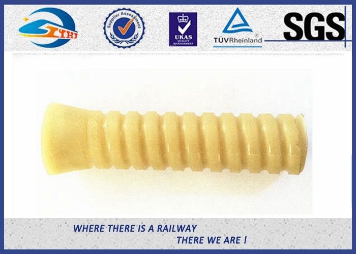 SDU25 Model PA66 Plastic Dowel Plastic And Rubber Part For DHS35 Screw Spike