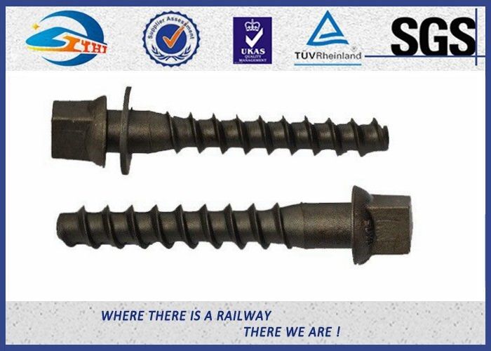 Hot Dip Galvanised Railway Track Spikes Screw Spikes ZhongYue