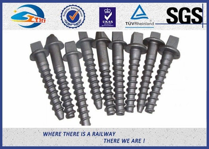 Custom Railroad Screw Spikes Q235 Concrete Sleepers Grade 5.6