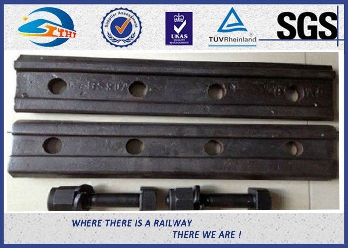 Railroad Joint Bars And Bolts Railway Fish Plate Fishplate With 4 / 6 Holes