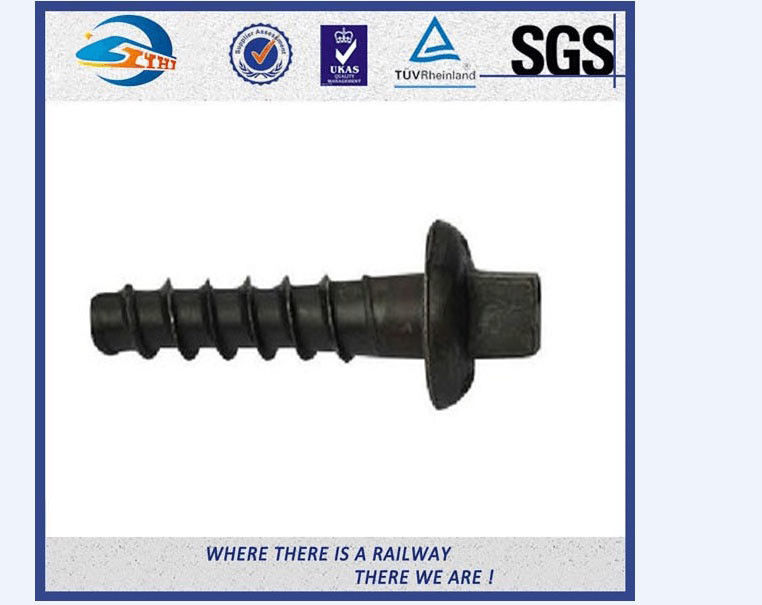 5.6 Grade Carbon Steel Q235 Railway Sleeper Screws Spike HRC22 - HRC32