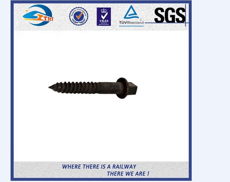 High Tensile Screw Spike Railway Spike Railroad Screw 8.8 Grade