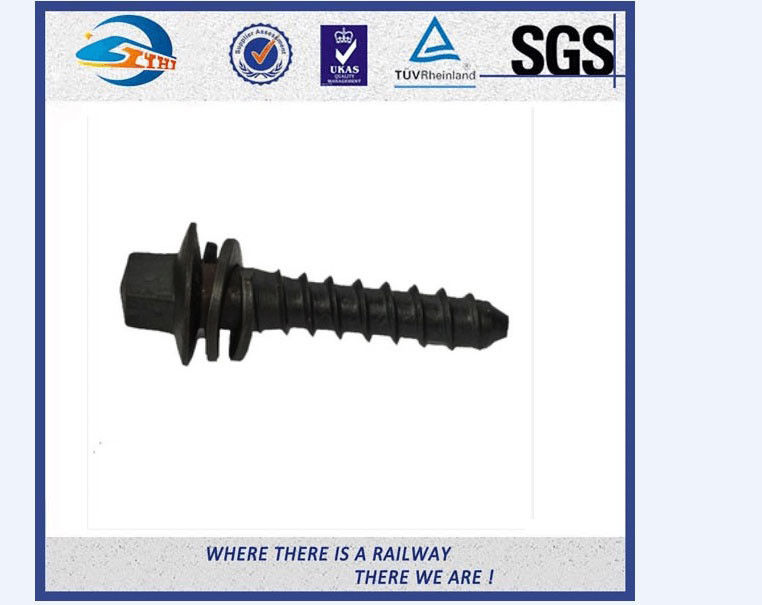 35K 45# 40Mn2 Railway Sleeper Screws Railroad Spike 4.6 Grade