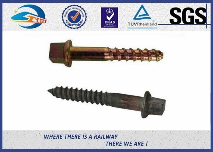 40Mn2 20MnSi Fixing Railway Sleepers Square Head Screw Spike