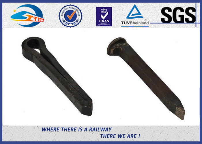 Bitumen / Dacromet Railway Screw Spikes / Dog Spikes NF F500-50