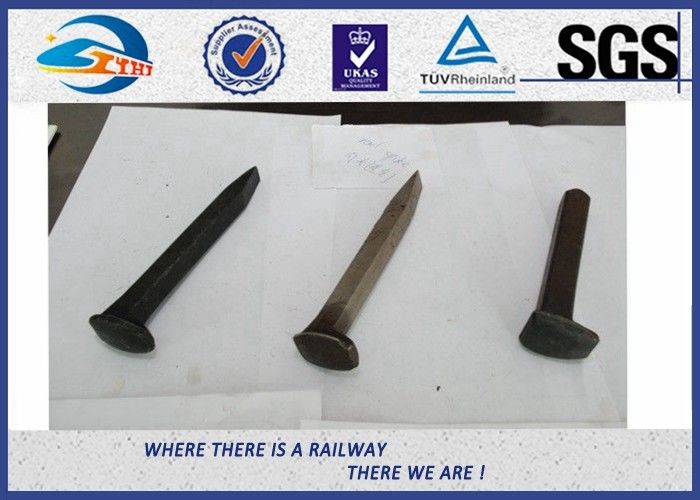 AREM Q235 Carbon Steel Driving Railroad Spikes / Rail Road Spike