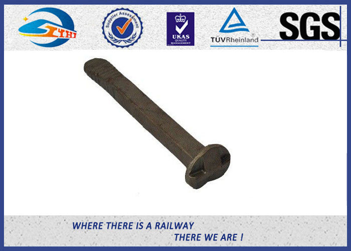 Offset Head Metal Fence Railroad Track Spikes / Rail Screw Spikes