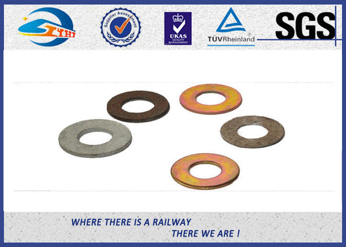 Spring Steel Washers / Double Coil Spring Washers For Rail Sleeper screw