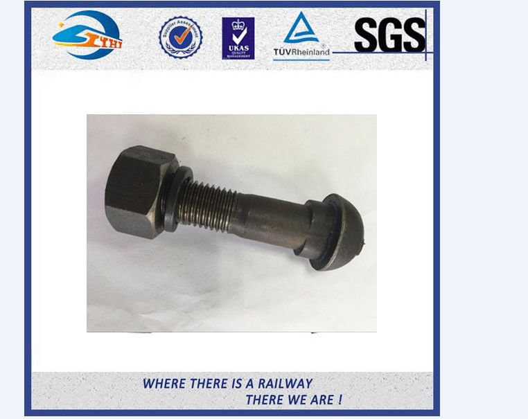 Black Anodize M14 M16 M18 Railway Bolt , Titanium Automotive Fasteners