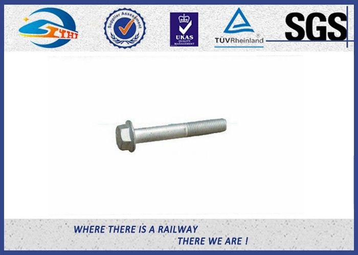 DIN931 933 Hot Dip Galvanized Railway Bolt with 8.8 Grade 45# Steel material