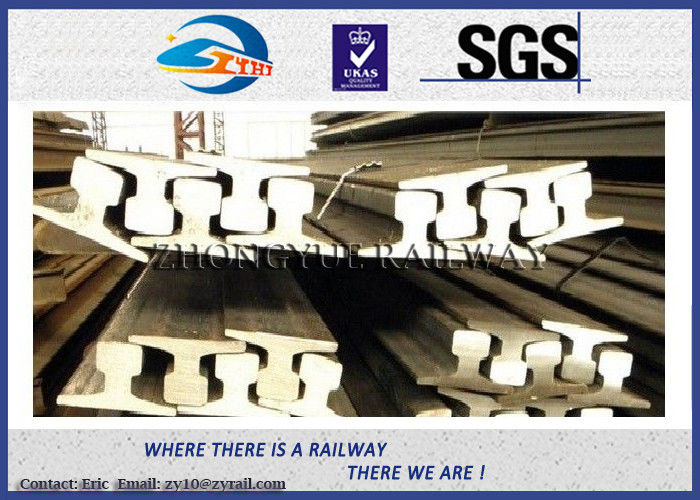 Customized 6m - 25m 700 / 900A / 1100 Railroad Steel Rail , UIC860 Standard