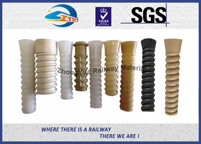 High Quality Railway Plastic Dowel for Railway Screw Spike for SKL 14 Fastening system at HDPE or PA66
