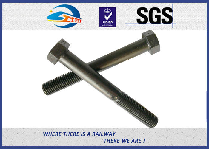 High Tensile Railway HEX Bolt DIN Stardard ASTM Standard Hot Dip Zinc Customize