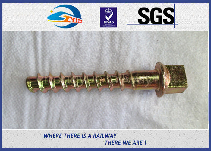 Q235 35# Railway Sleeper Screws Square Head Coach Screw Spike