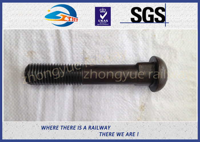 Q235 40Cr HS26 / HS32 Railway Bolt Track Bolts With Bitumen / Dacromet