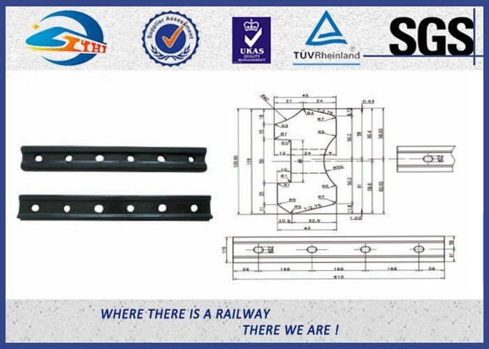 High Tensile UIC864 Railway Fish Plate Standard Fishplate For Rail UIC54 Joint Bar
