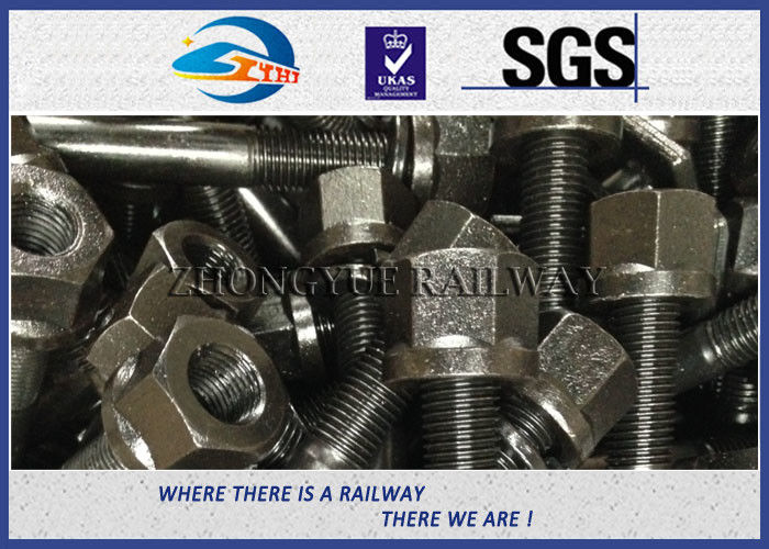 10.9 Grade Square Head Bolts For Railway Fastening System Black Oiled Colors